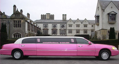 Pink limousine hire London