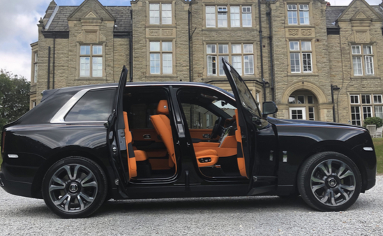 Rolls Royce Cullinan limo hire London