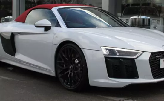 Audi R8 Spyder Car Hire London.