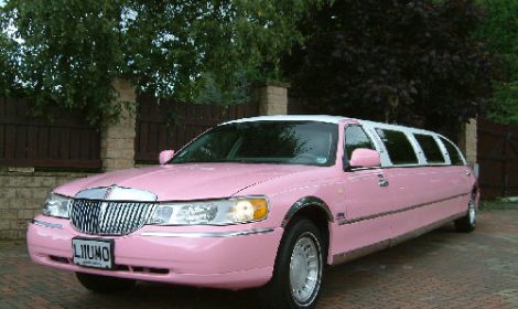 Pink stretch limousine hire London